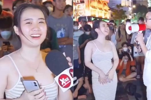 หน้าอกใหญ่ของ Hoang Nhan Chi Linh